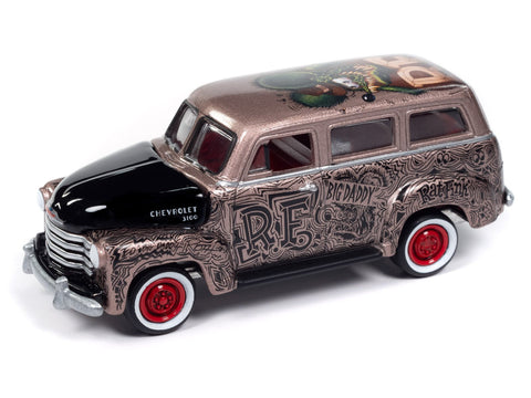 1950 Chevy Suburban Rat Fink Bronze Metallic & Black Johnny Lightning