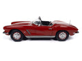 (Pre-Order) 1962 Chevy Corvette Convertible Hemmings Muscle Machines Honduras Maroon Auto World - Big J's Garage