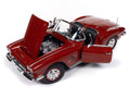 (Pre-Order) 1962 Chevy Corvette Convertible Hemmings Muscle Machines Honduras Maroon Auto World - Big J's Garage