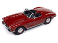 (Pre-Order) 1962 Chevy Corvette Convertible Hemmings Muscle Machines Honduras Maroon Auto World - Big J's Garage