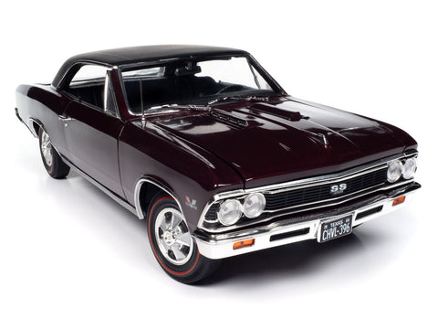 (Pre-Order) 1966 Chevrolet Chevelle SS396 Madiera Maroon Auto World - Big J's Garage