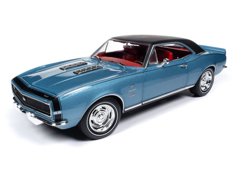 (Pre-Order) 1967 Chevy Camaro Coupe MCACN Nantucket Blue Auto World - Big J's Garage