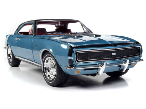 (Pre-Order) 1967 Chevy Camaro Coupe MCACN Nantucket Blue Auto World - Big J's Garage