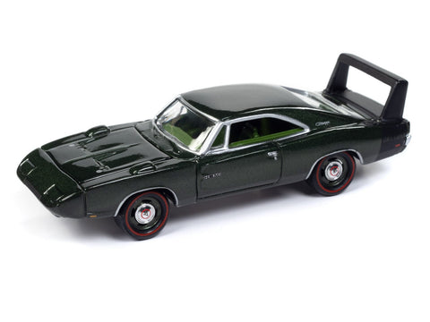 (Pre-Order) 1969 Dodge Charger Dark Green Poly Johnny Lightning - Big J's Garage