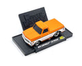 (Pre-Order) 1972 Chevrolet C-10 Pick Up White With Orange Muscle Machines Mijo Exclusives - Big J's Garage