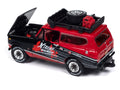 1979 International Scout w/Open Trailer Xtreme Quads Red & Black Johnny Lightning - Big J's Garage