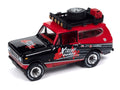 1979 International Scout w/Open Trailer Xtreme Quads Red & Black Johnny Lightning - Big J's Garage