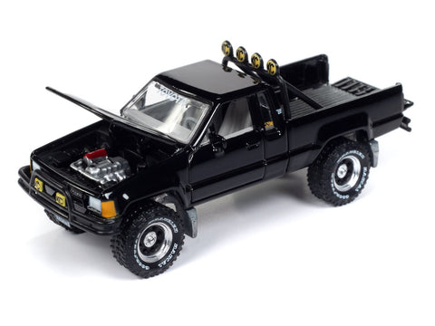 1985 Toyota SR5 Pickup Mystery Matinee (BTTF) Black Johnny Lightning - Big J's Garage