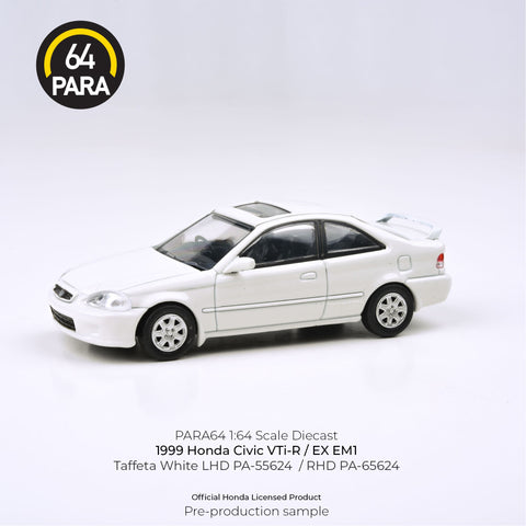 (Pre-Order) 1999 Honda Civic Si EM1 Taffeta White EX LHD Para64 - Big J's Garage