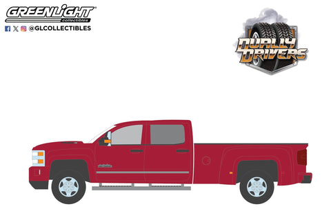 (Pre-Order) 2018 Chevrolet Silverado 3500 HD Dually High Country - Cajun Red Metallic Dually Drivers Series 15 Greenlight Collectibles - Big J's Garage