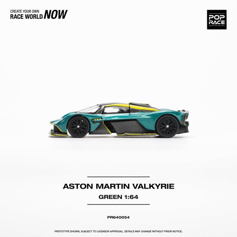 (Pre-Order) Aston Martin Valkyrie Green Pop Race - Big J's Garage