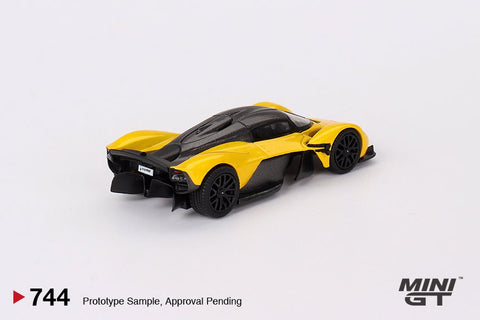 (Pre-Order) Aston Martin Valkyrie Sunburst Yellow Mini GT Mijo Exclusives - Big J's Garage