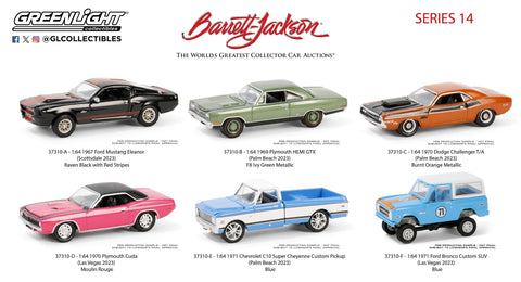 (Pre-Order) Barrett-Jackson Series 14 6-Car Assortment Greenlight Collectibles - Big J's Garage