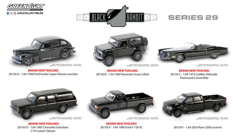 Black Bandit Series 29 6 Car Assortment Greenlight Collectibles - Big J's Garage