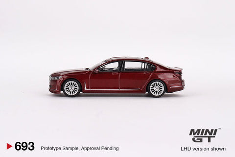 (Pre-Order) BMW Alpina B7 xDrive Aventurin Red Metallic Mini GT Mijo Exclusives - Big J's Garage