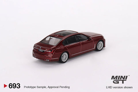 (Pre-Order) BMW Alpina B7 xDrive Aventurin Red Metallic Mini GT Mijo Exclusives - Big J's Garage