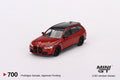 (Pre-Order) BMW M3 Competition Touring (G81) Toronto Red Metallic Mini GT Mijo Exclusives - Big J's Garage