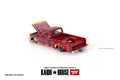 (Pre-Order) Chevrolet Silverado Dually on Fire V1 Red With Flames Kaido House x Mini GT - Big J's Garage