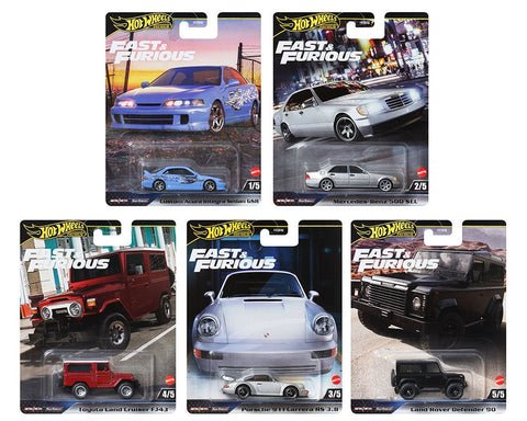 (Pre-Order) Fast and Furious Assortment G Hot Wheels Car Culture Premium 5-Car Assortment - Big J's Garage