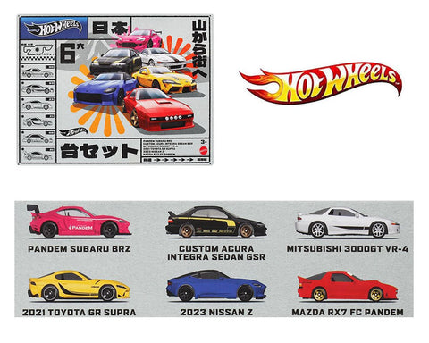 (Pre-Order) Japan Street Theme Multipack Hot Wheels 6-Car Set - Big J's Garage