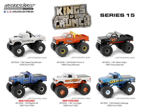 (Pre-Order) Kings of Crunch Series 15 6-Car Assortment Greenlight Collectibles - Big J's Garage