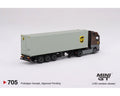 (Pre-Order) Mercedes-Benz Actros With 40 Ft Dry Container UPS Europe Mini GT Mijo Exclusive - Big J's Garage