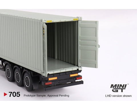 (Pre-Order) Mercedes-Benz Actros With 40 Ft Dry Container UPS Europe Mini GT Mijo Exclusive - Big J's Garage