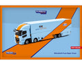 (Pre-Order) Mitsubishi Fuso Super Great GULF Racing Transporter Tarmac Works - Big J's Garage