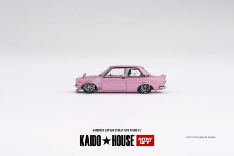 (Pre-Order) Nissan Datsun 510 Street Kaido GT V1 Pink Kaido House x Mini GT - Big J's Garage