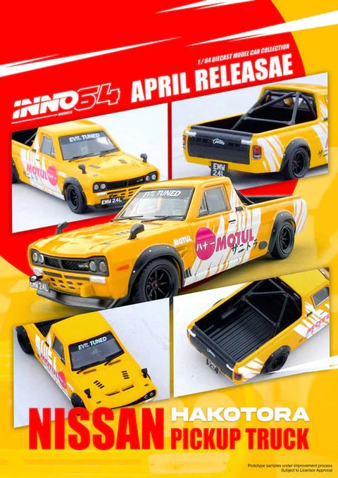 (Pre-Order) Nissan Hakotora Pick Up Truck Motul Inno 64 - Big J's Garage