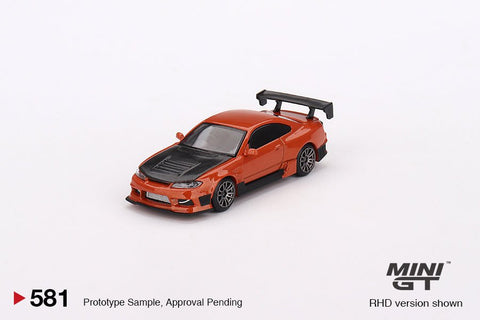 (Pre-Order) Nissan Silvia S15 D-MAX Metallic Orange Mini GT Mijo Exclusive - Big J's Garage