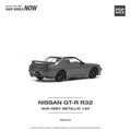 (Pre-Order) Nissan Skyline GT-R R32 Gunmetal Grey Metallic Pop Race - Big J's Garage