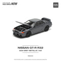 (Pre-Order) Nissan Skyline GT-R R32 Gunmetal Grey Metallic Pop Race - Big J's Garage