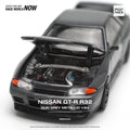 (Pre-Order) Nissan Skyline GT-R R32 Gunmetal Grey Metallic Pop Race - Big J's Garage