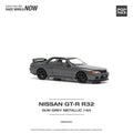 (Pre-Order) Nissan Skyline GT-R R32 Gunmetal Grey Metallic Pop Race - Big J's Garage