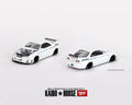 (Pre-Order) Nissan Skyline GT-R (R33) Greddy GR33 V1 White Kaido House x Mini GT - Big J's Garage