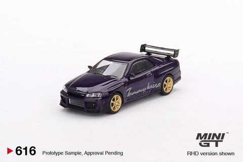 (Pre-Order) Nissan Skyline GT-R R34 Tommykaira R-z Midnight Purple Mini GT Mijo Exclusives - Big J's Garage