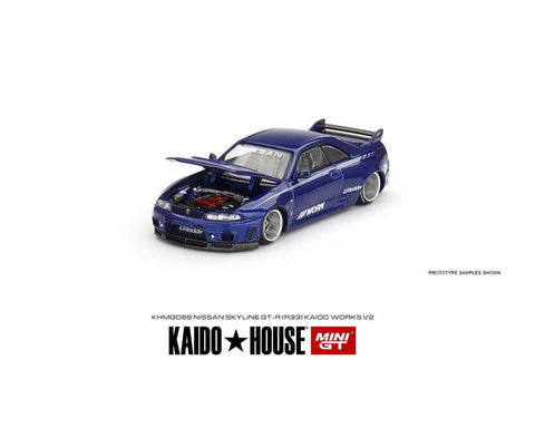 (Pre-Order) Nissan Skyline GT-R(R33) Kaido Works V2 Kaido House x Mini GT - Big J's Garage