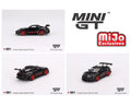 (Pre-Order) Porsche 911 (992) GT3 RS - Black with Pyro Red Mini GT Mijo Exclusive - Big J's Garage