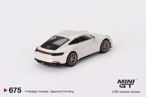 (Pre-Order) Porsche 911 (992) GT3 Touring Crayon White Mini GT Mijo Exclusives - Big J's Garage