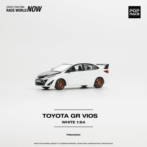 (Pre-Order) Toyota GR Vios White With Carbon Pop Race - Big J's Garage