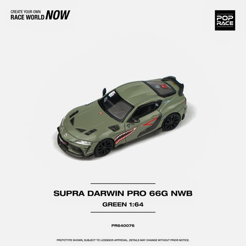 (Pre-Order) Toyota Supra A90 Darwin Pro 66G NWB Sharkmouth Pop Race - Big J's Garage