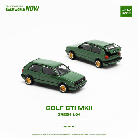 (Pre-Order) Volkswagen Golf GTI MkII Oak Green Pop Race - Big J's Garage