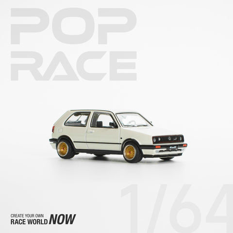 (Pre-Order) Volkswagen Golf GTI MkII White Pop Race - Big J's Garage